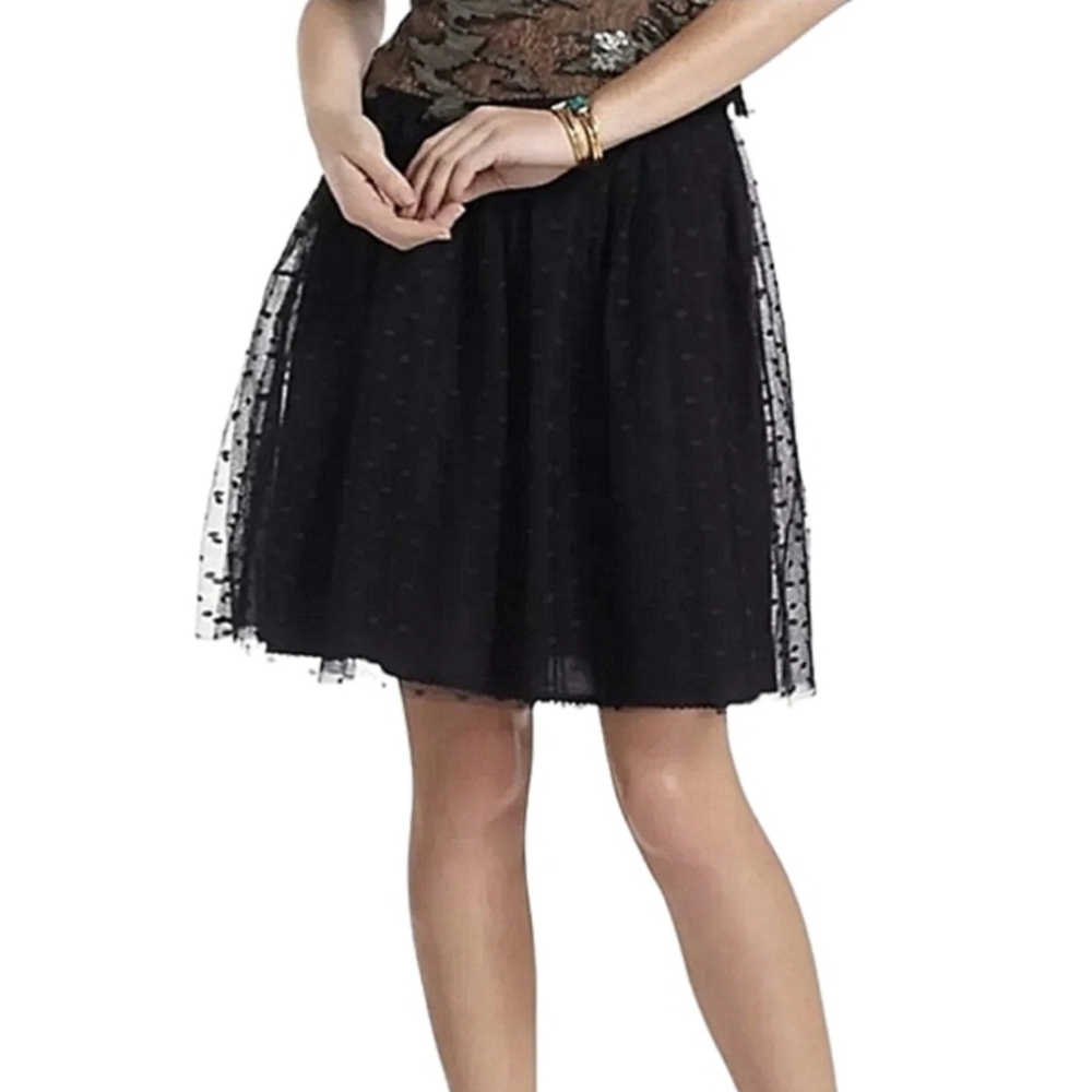 Anthropologie Moulinette Soeurs polka dot tule mini‎ skirt